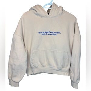 Vnook ‘If you need a friend, buy a dog’ Cream Pullover Hoodie